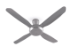 56” 4-Blade Ceiling Fan for Low Ceiling