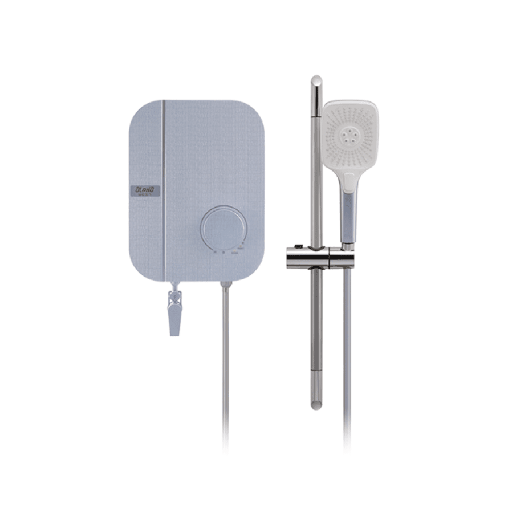 Alpha Instant Shower Heater with 4.5kW DC Pump WES7 Basic Blue Linen ALP-WES7iBASIC.BL - Image 1