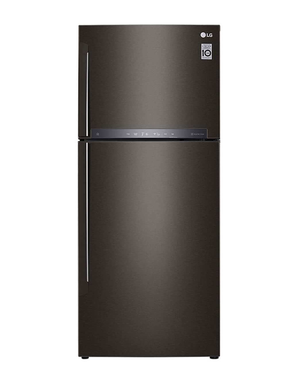 437L Top Freezer Fridge n Black Metal Finish - Image 1