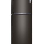 437L Top Freezer Fridge n Black Metal Finish