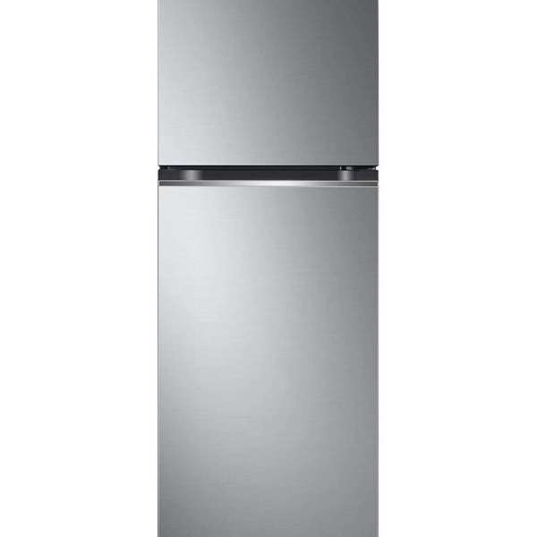 340L Top Freezer Fridge in Platinum Silver Finish