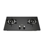 2 Burners Built-in Gas Hob with 5-levels Flame Control