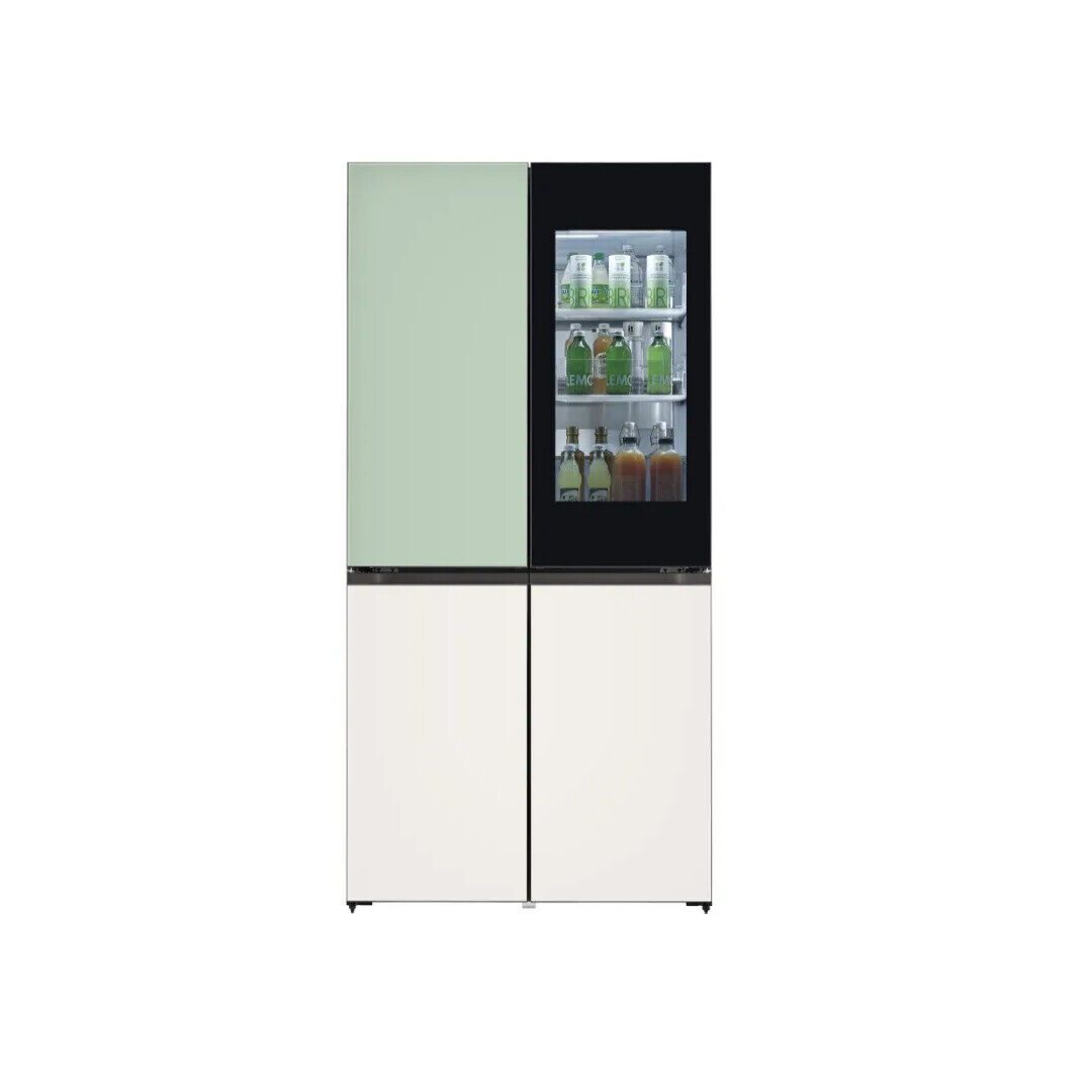 617L Slim French Door Fridge with InstaView DoorinDoor Mint & Beige Finish - Image 3