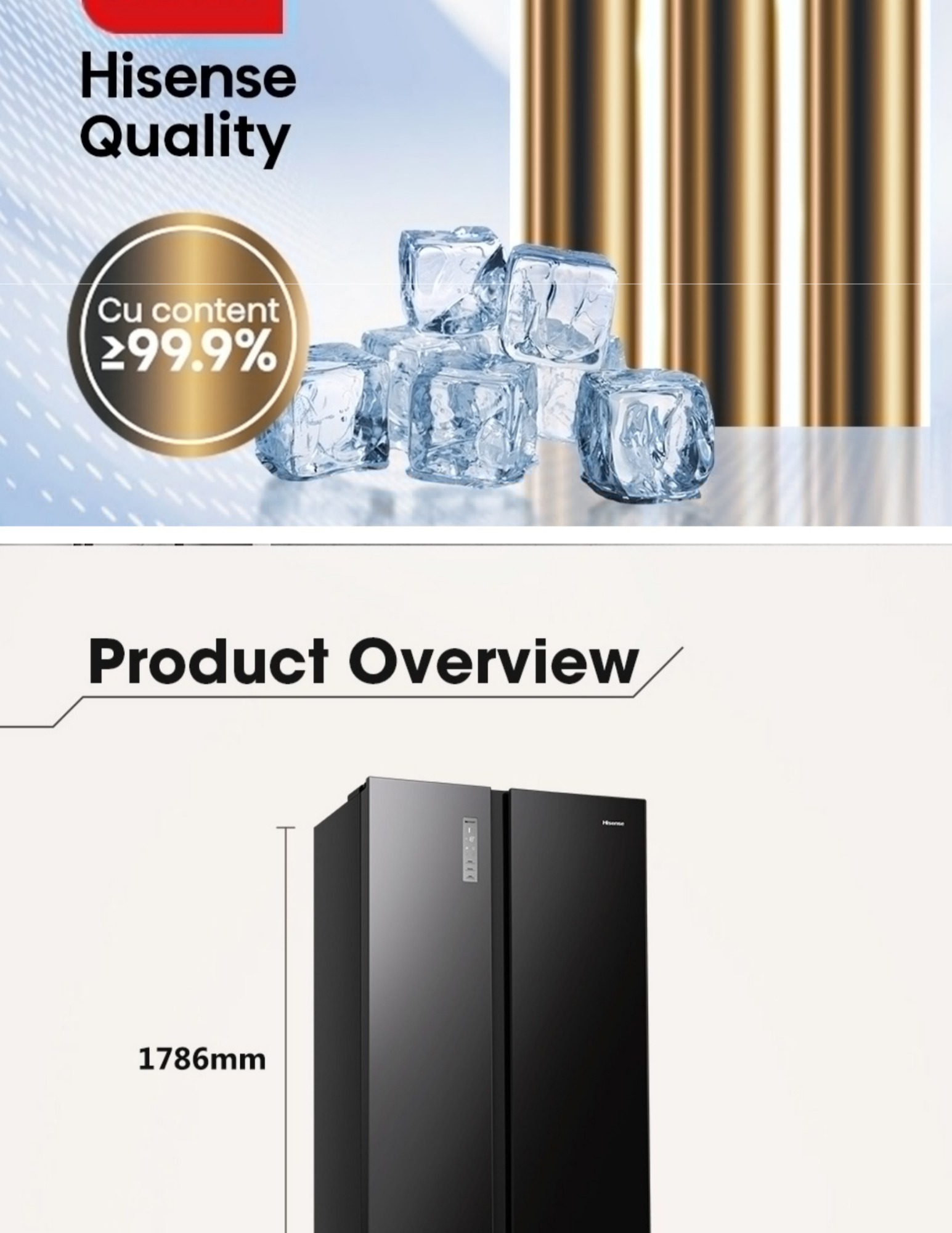 Hisense super cool fridge rapid chilling drinks