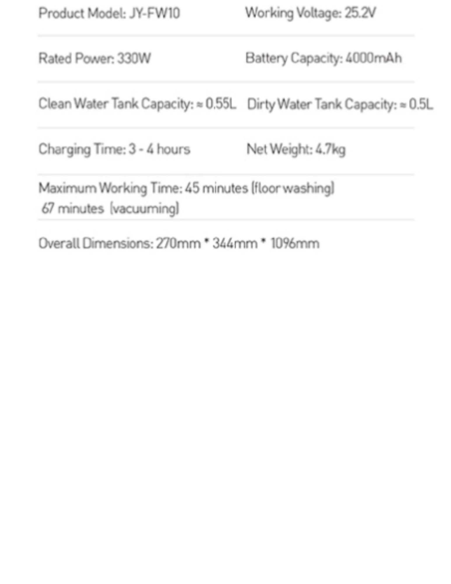 Joyoung Floor Washer