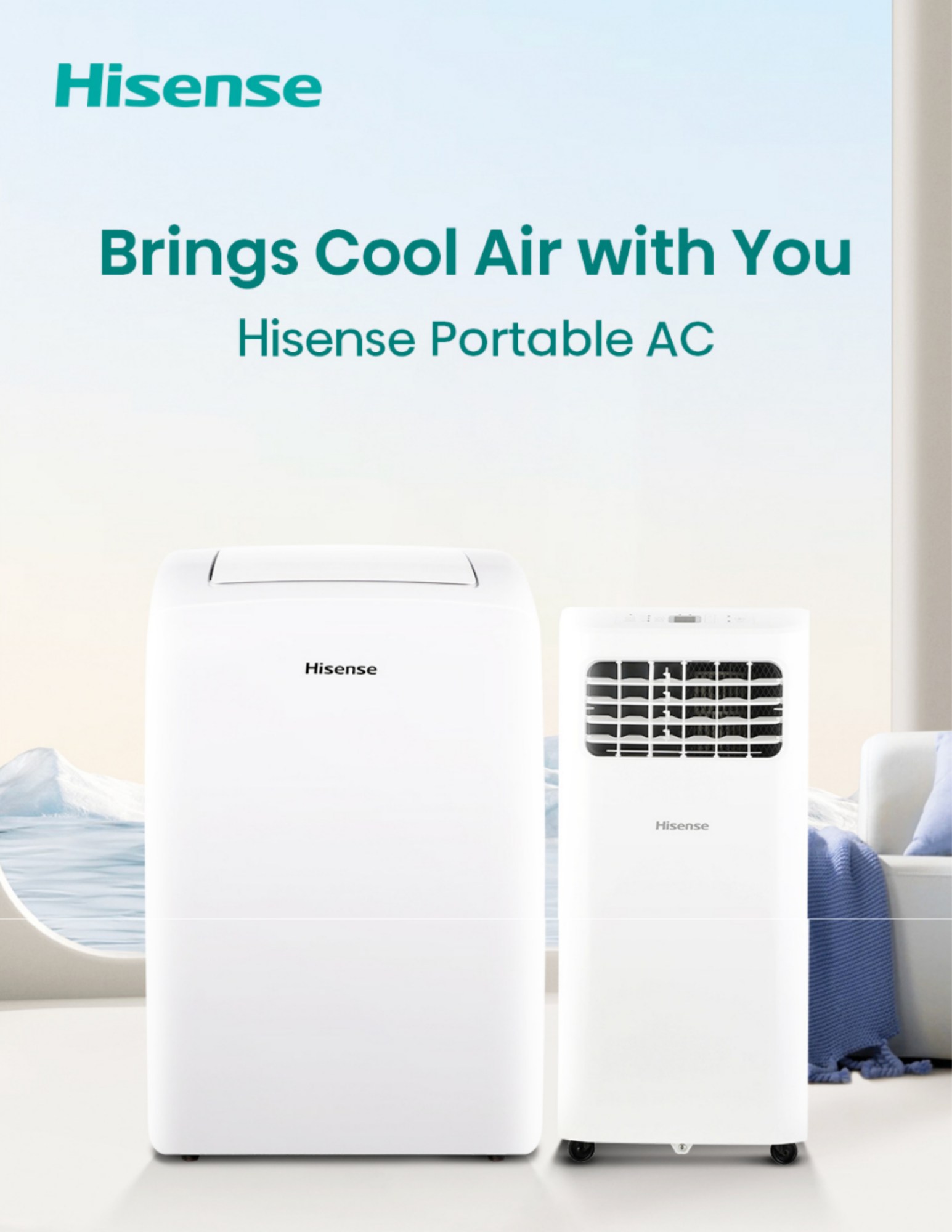 Hisense portable air conditioner cooling solution overview