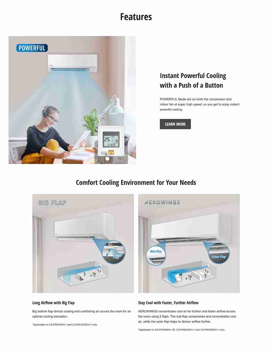 Powerful cooling and airflow features illustration.