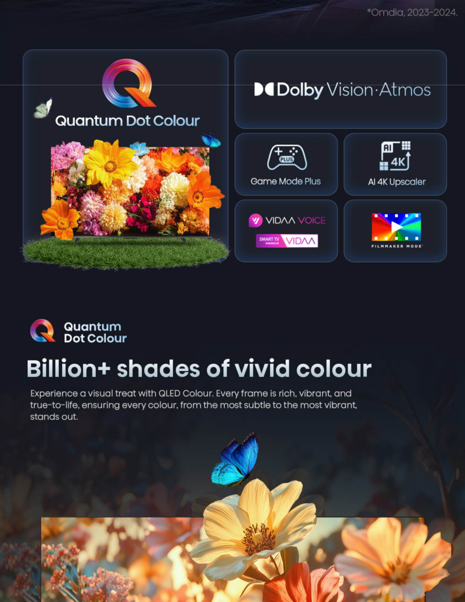Billion+ shades of vivid colour