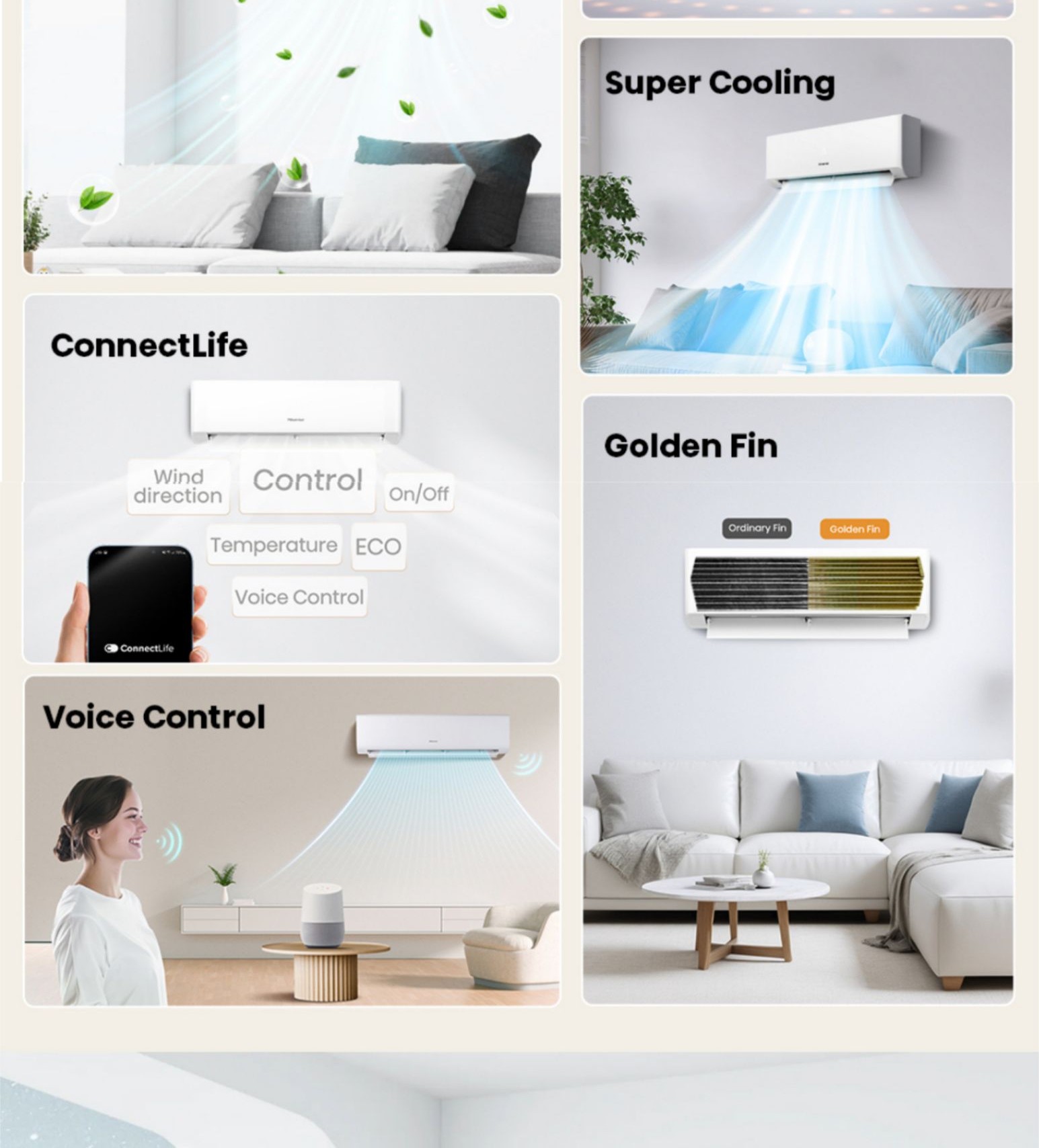 Hisense multiple purification technology cleaner indoor air