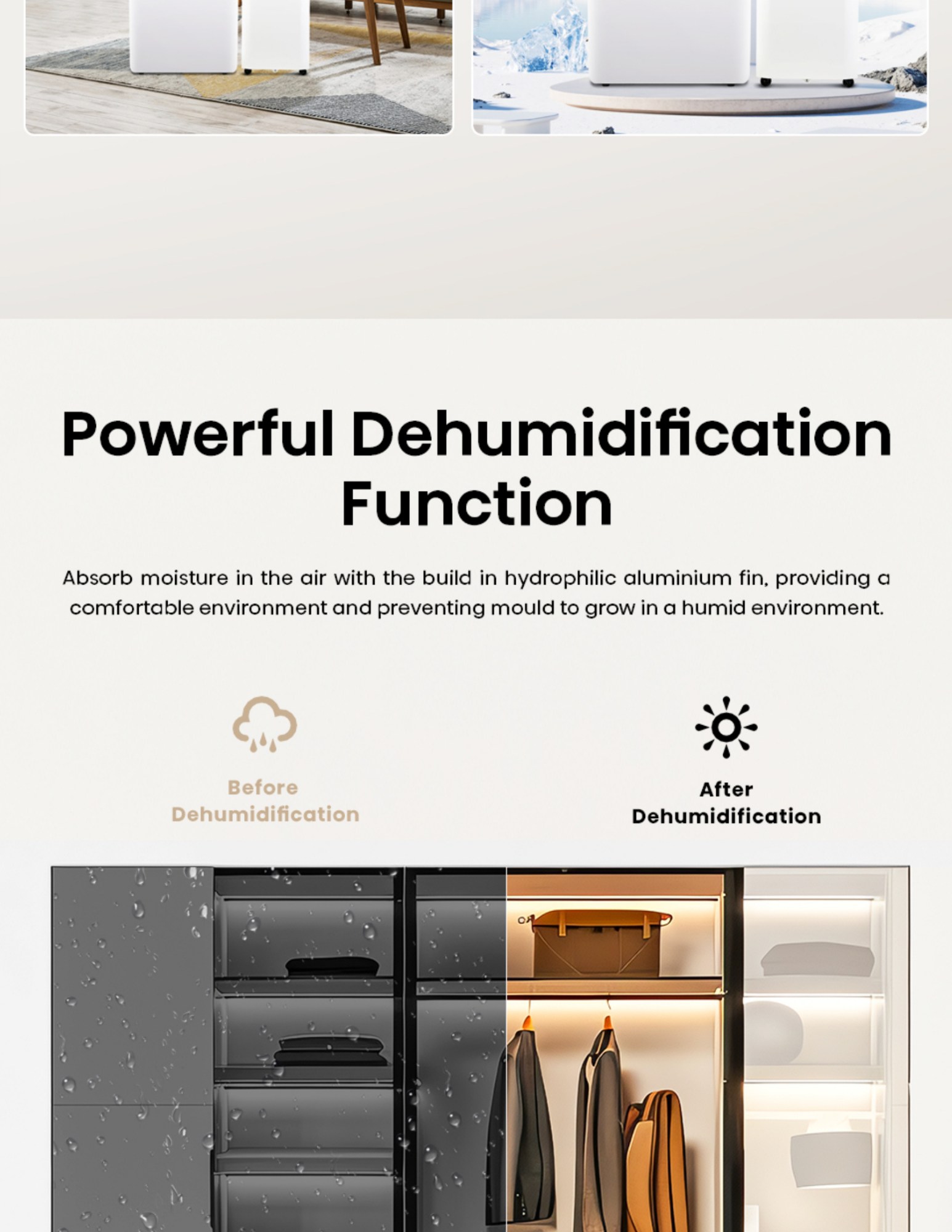 Hisense powerful dehumidification portable air conditioner