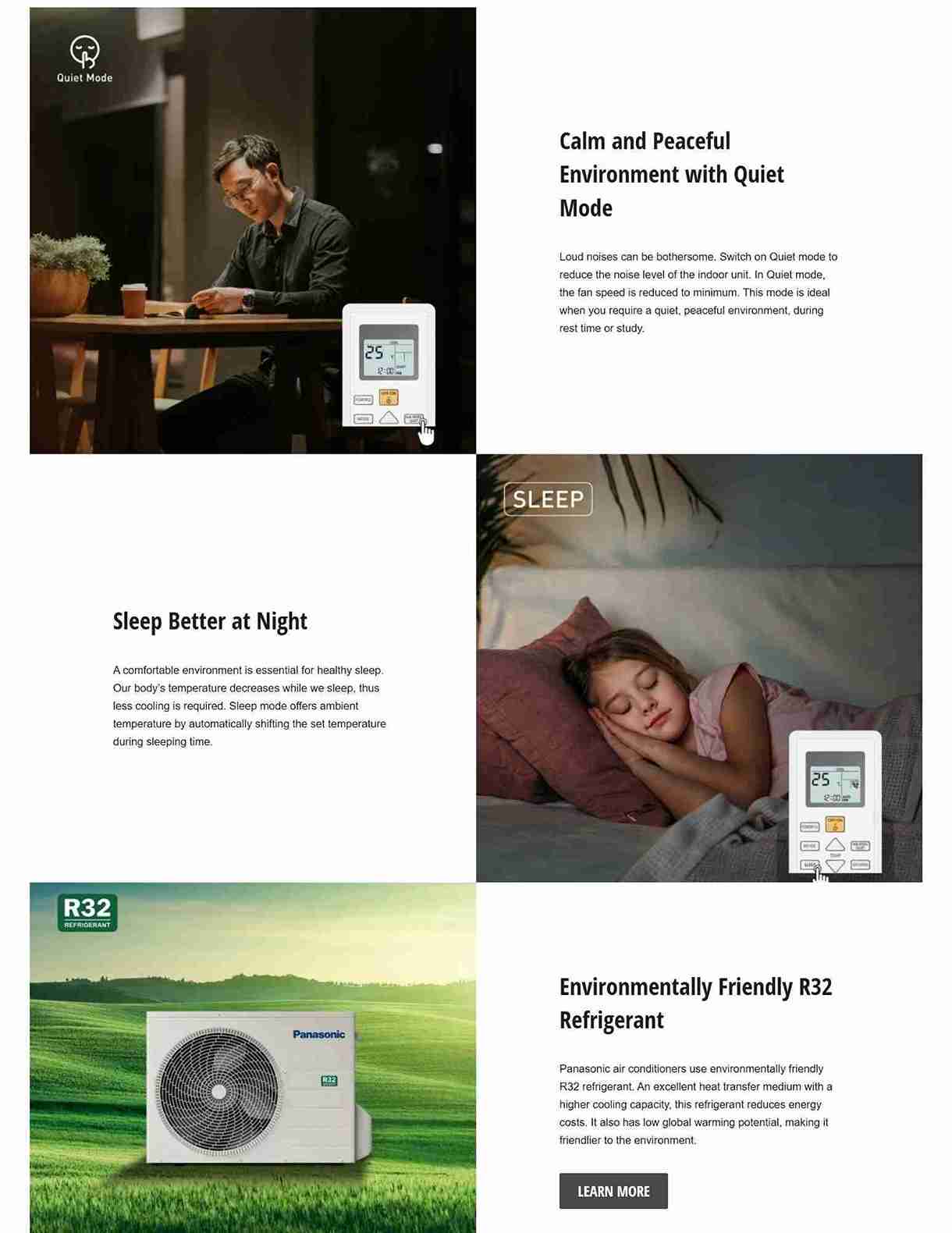 Quiet and sleep mode operation scene.
