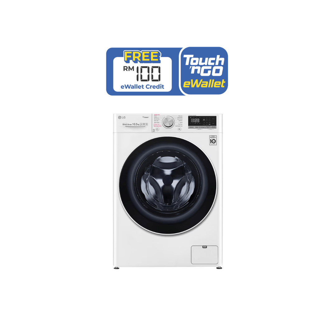 10.5kg Front Load Washing Machine with AI Direct Drive & Steam - Image 2