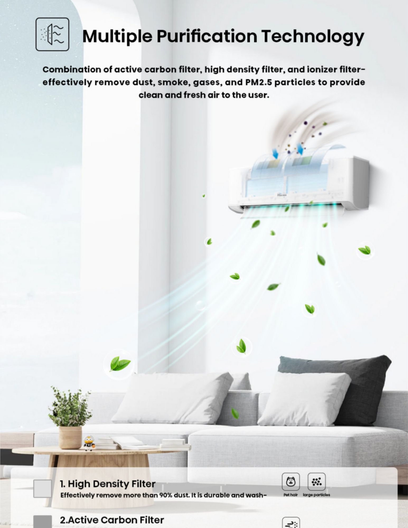 Hisense inverter compressor technology cutaway illustration