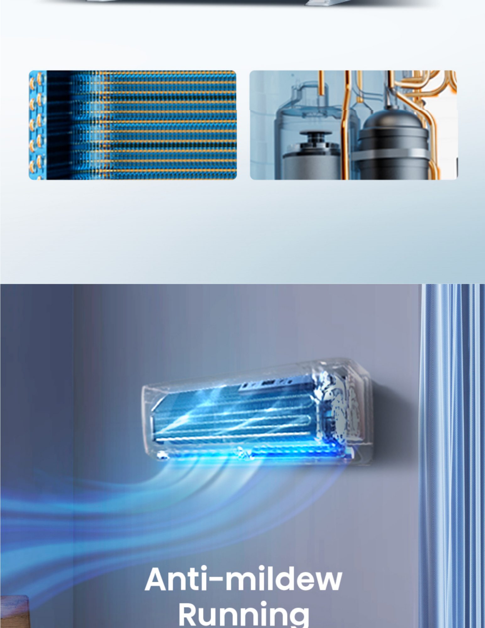 Hisense anti mildew running keeps air conditioner fresh