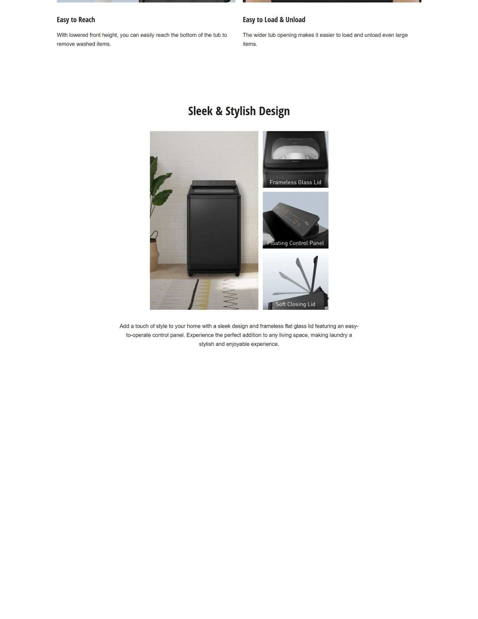 AI Smart Wash optimizes wash performance.