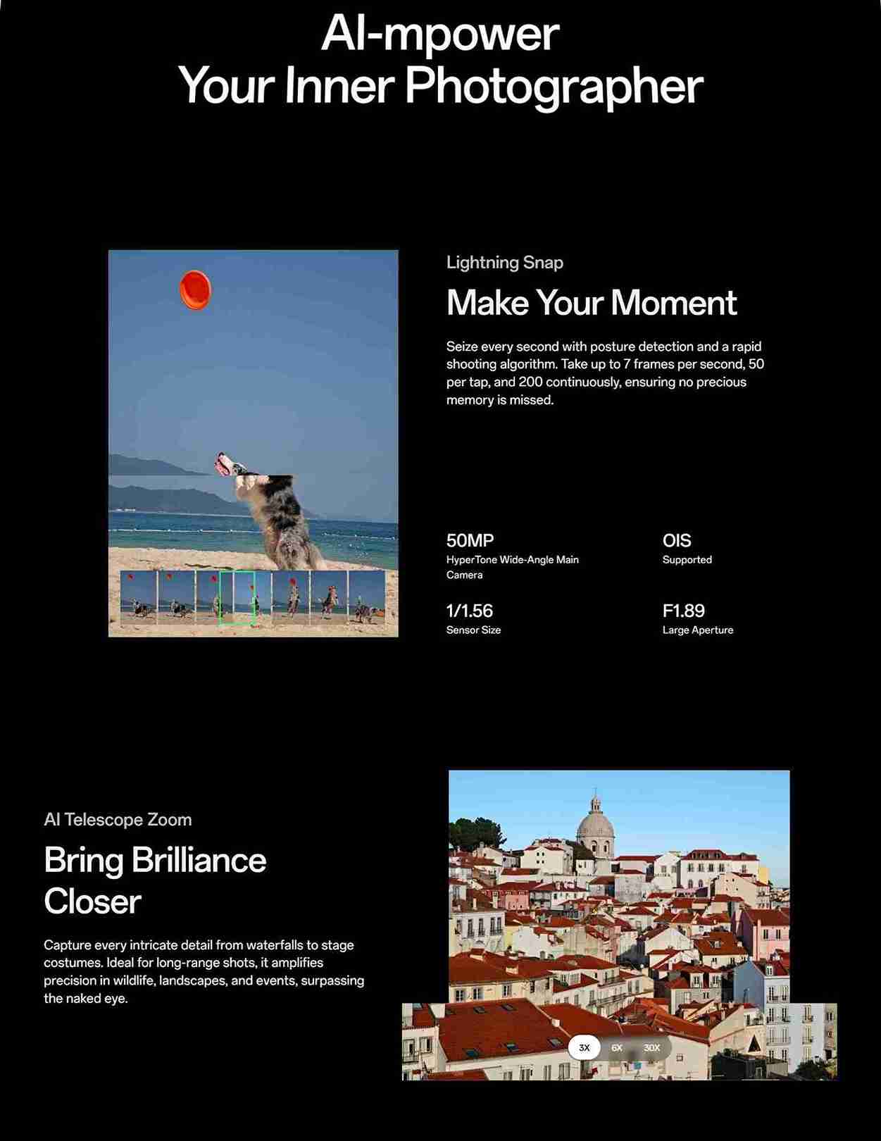 Zoomed-in clarity for capturing intricate nature details easily