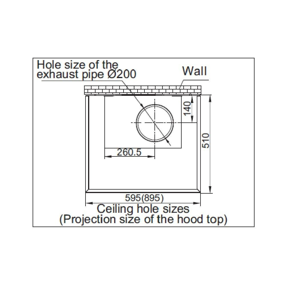 [Free Accessories] Embedded T Shape Range Hood A832 - Image 7