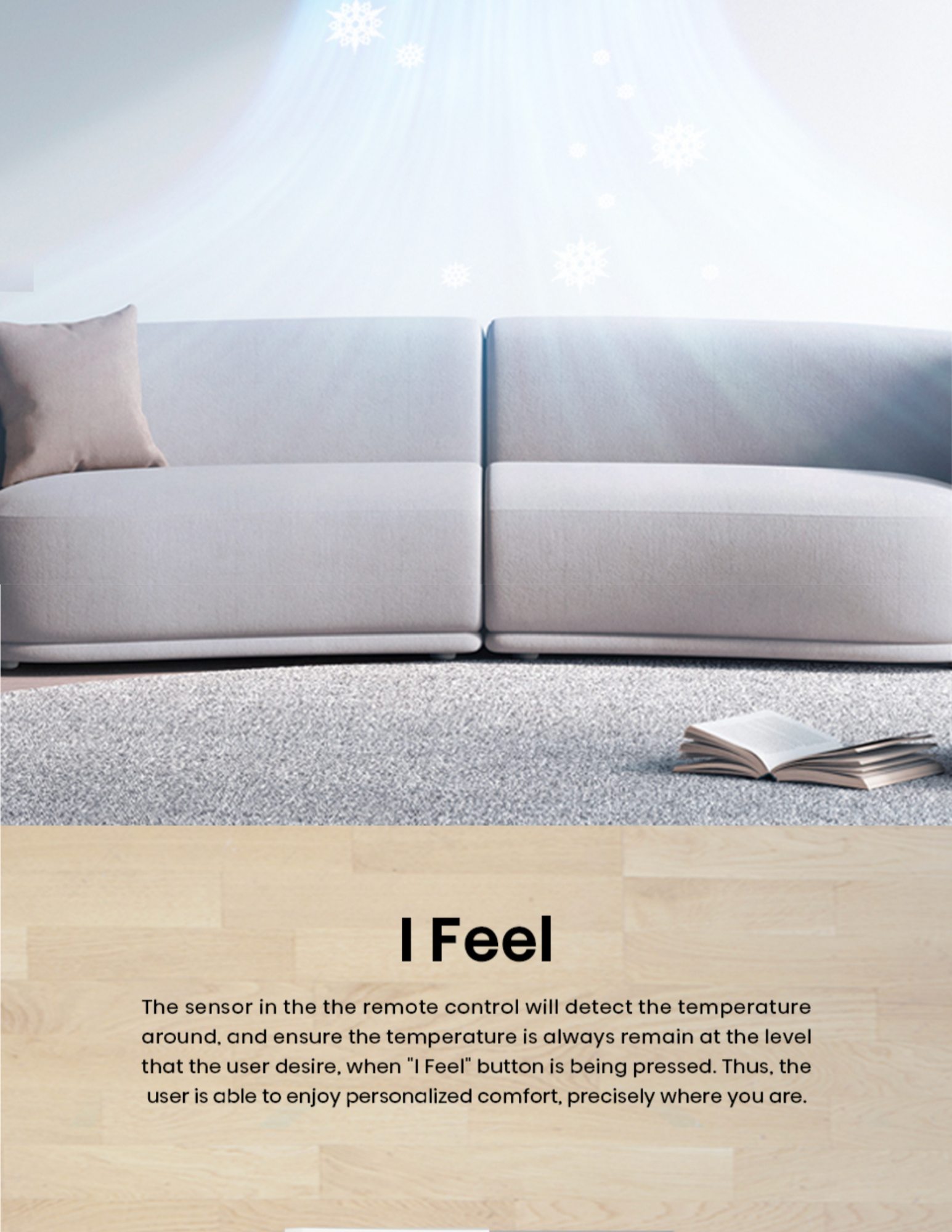 Hisense I Feel sensor personalized temperature comfort