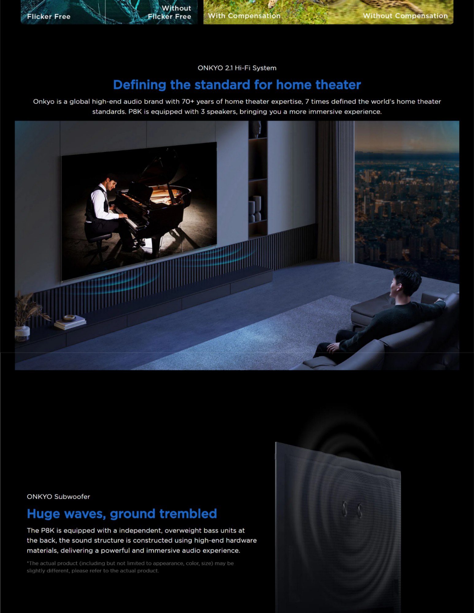 Eye care display with low blue light and flicker free