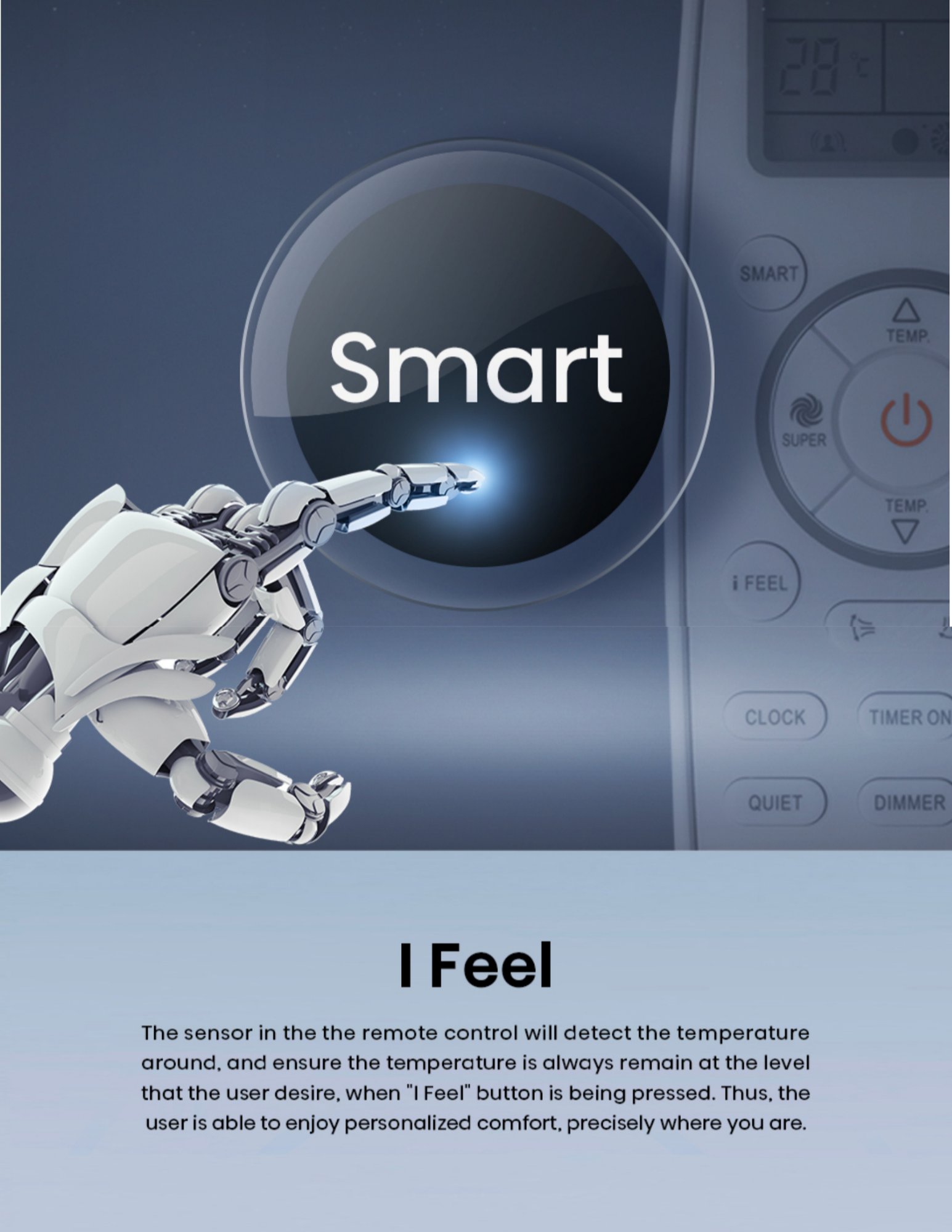 Hisense smart mode auto temperature comfort control