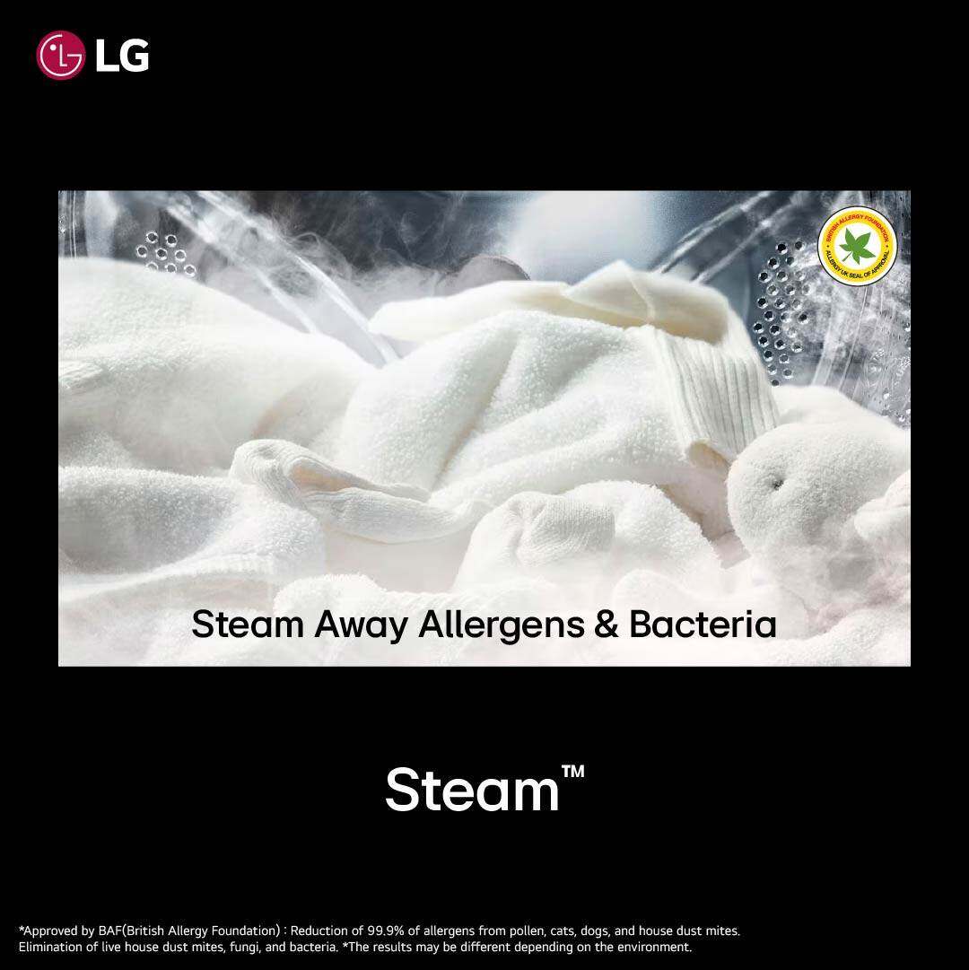 10.5kg Front Load Washing Machine with AI Direct Drive & Steam - Image 6