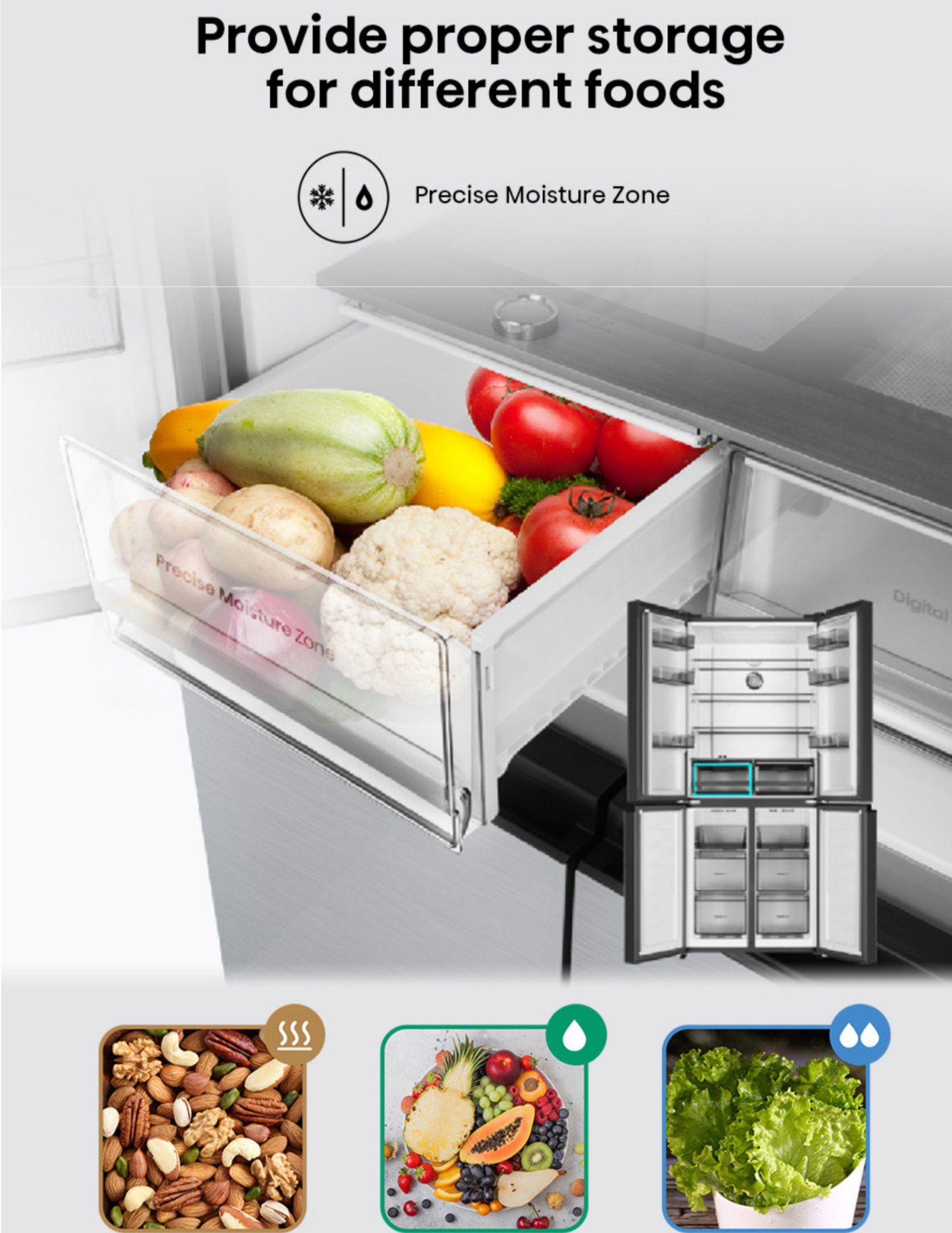 Independent fridge and freezer dual pure circulation system