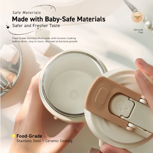 490ML Ceramic Vacuum Coffee Cup - Image 8