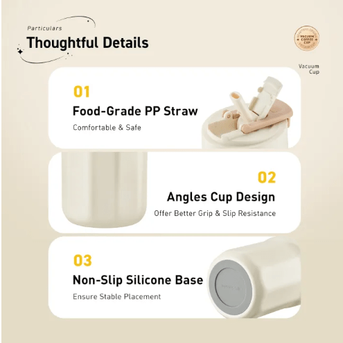 490ML Ceramic Vacuum Coffee Cup - Image 5