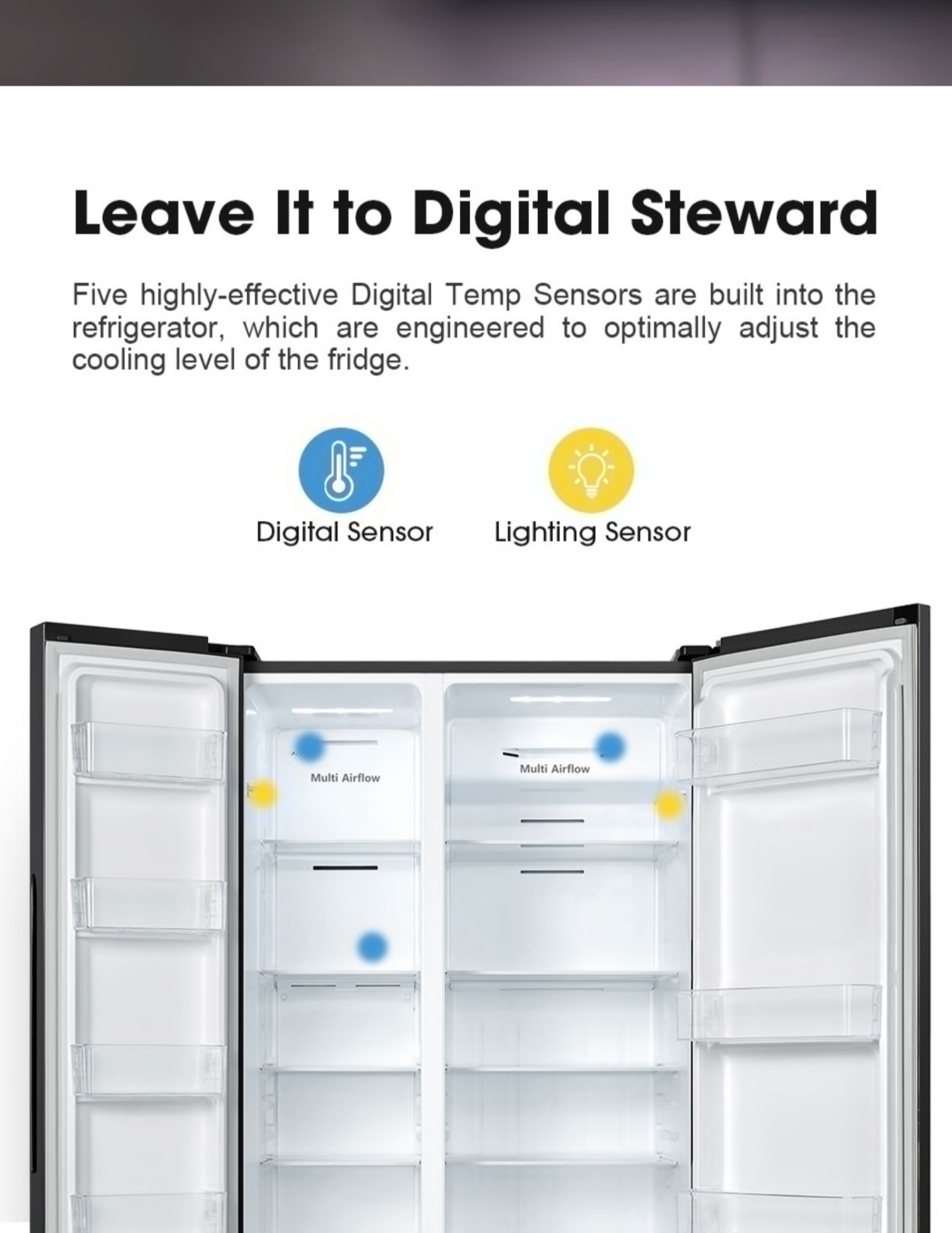 Hisense digital sensors for precise fridge temperature control