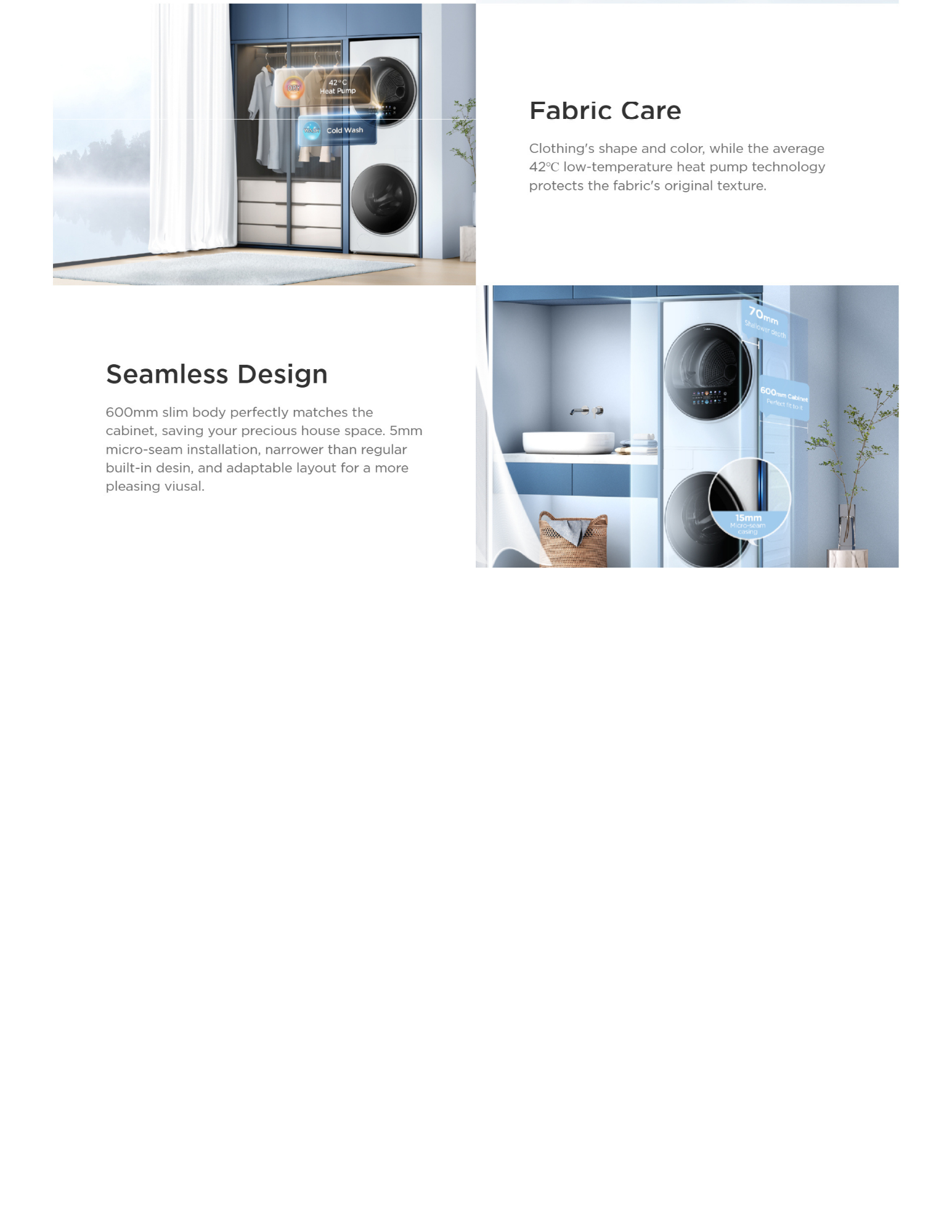 Midea 10KG/8KG Washer Dryer