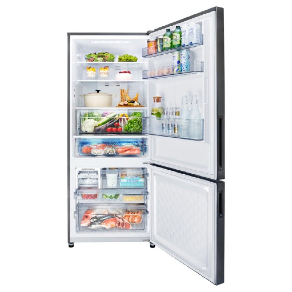 465L Inverter 2-Door Bottom Freezer Refrigerator with Black Glass Door NRBX471WGKM - Image 4