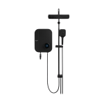 Alpha Instant Shower Heater WES7 Digital Black with 4.5kW DC Pump