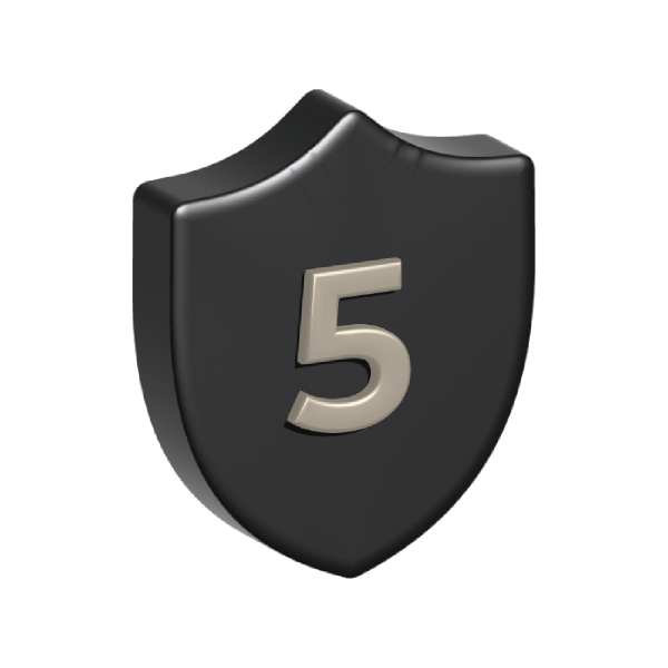 Free 5 Year Warranty