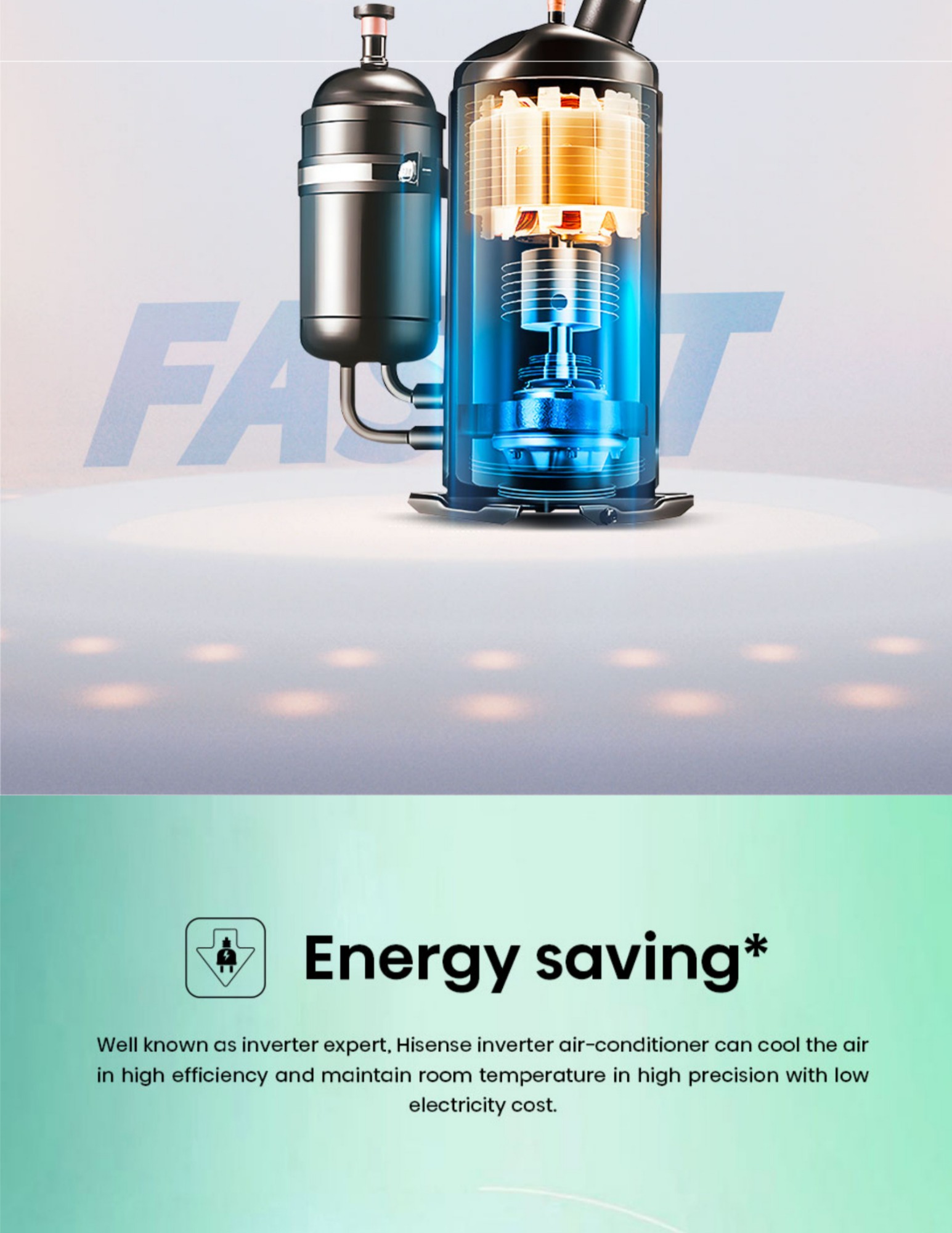 Hisense inverter compressor energy saving technology