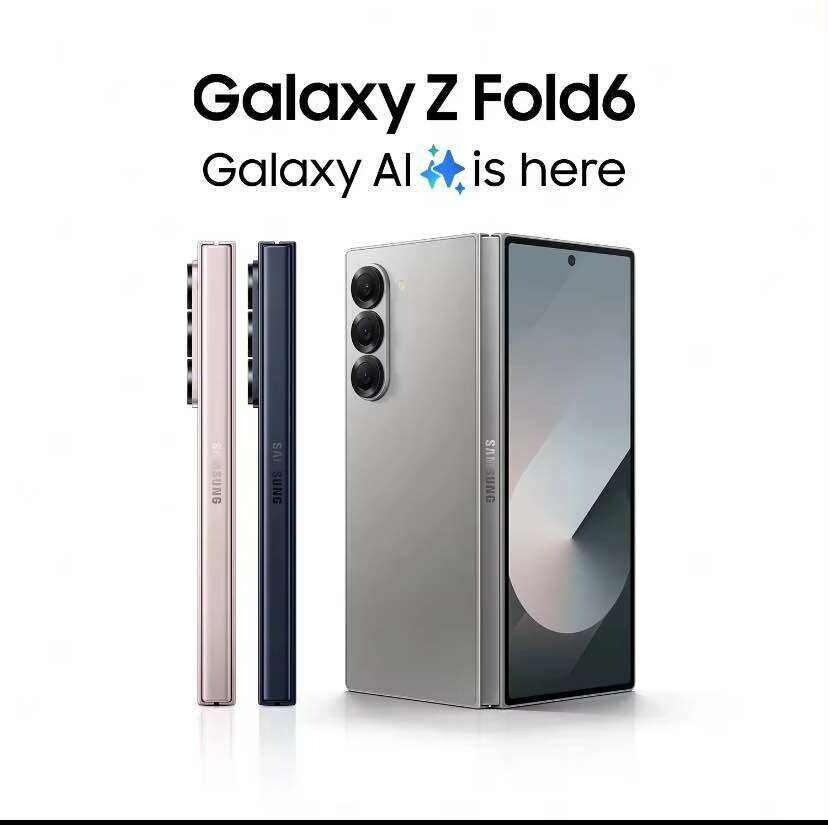 3236c0fa09dc4c8d9fb9ad358441b990 Samsung Galaxy Z Fold6, AI Smartphone, Android, 12GB RAM, 50MP Camera, Big Screen, Multitasking, S Pen - Image 1