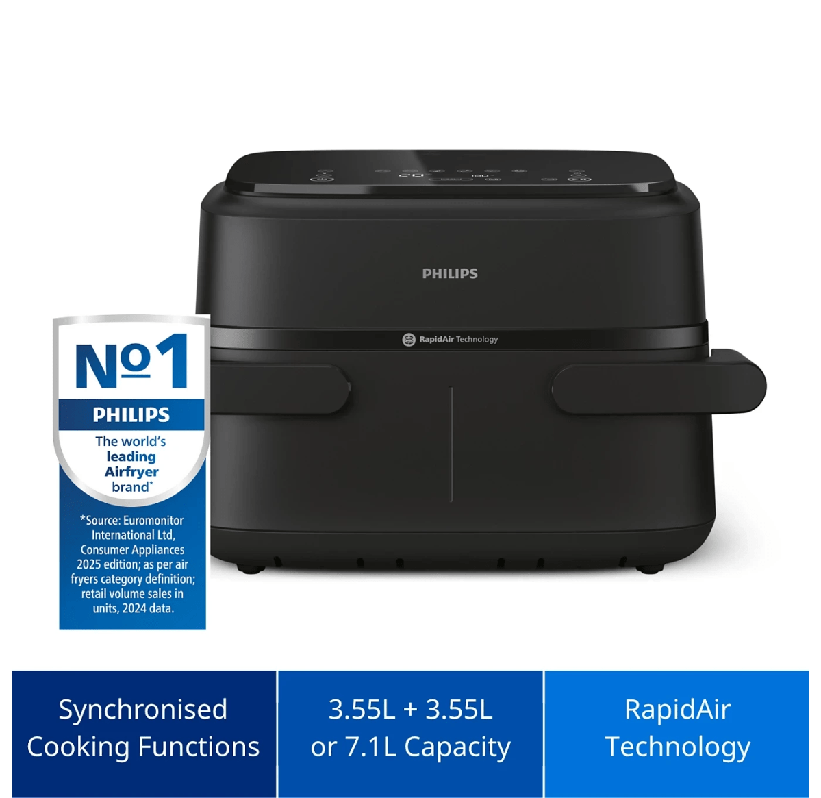 1000 Series Airfryer Dual Basket NA150/09 - Image 3