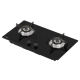 2 BURNER GAS HOB WITH TEMPERED GLASS TOP | HCXQ72TGB - Image 4