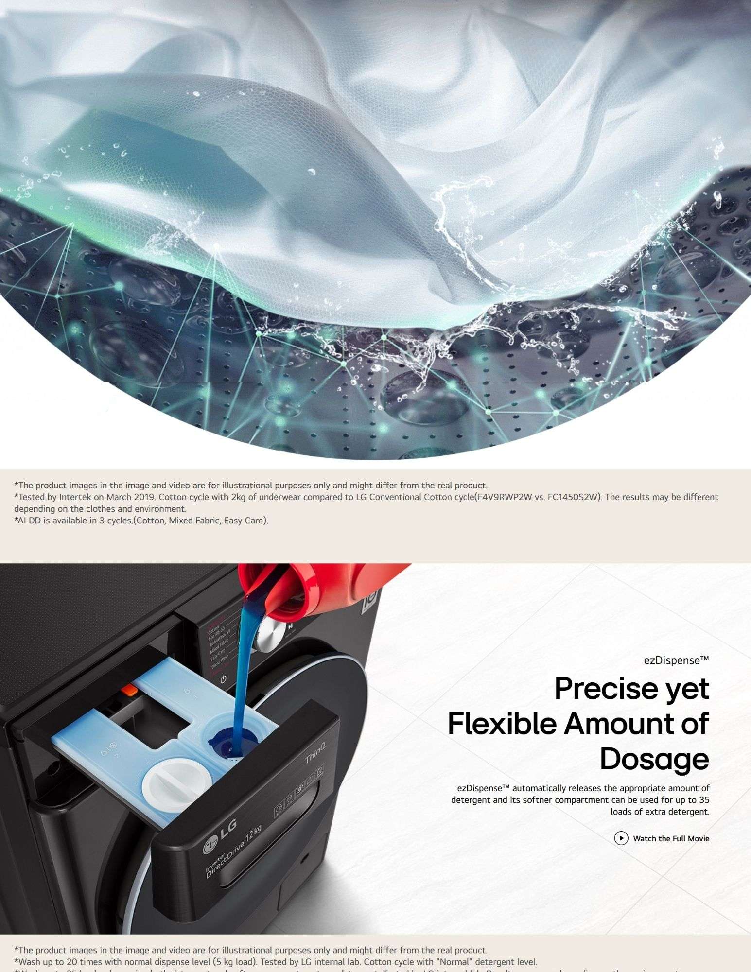 G ezDispense auto detergent dosing for precise wash