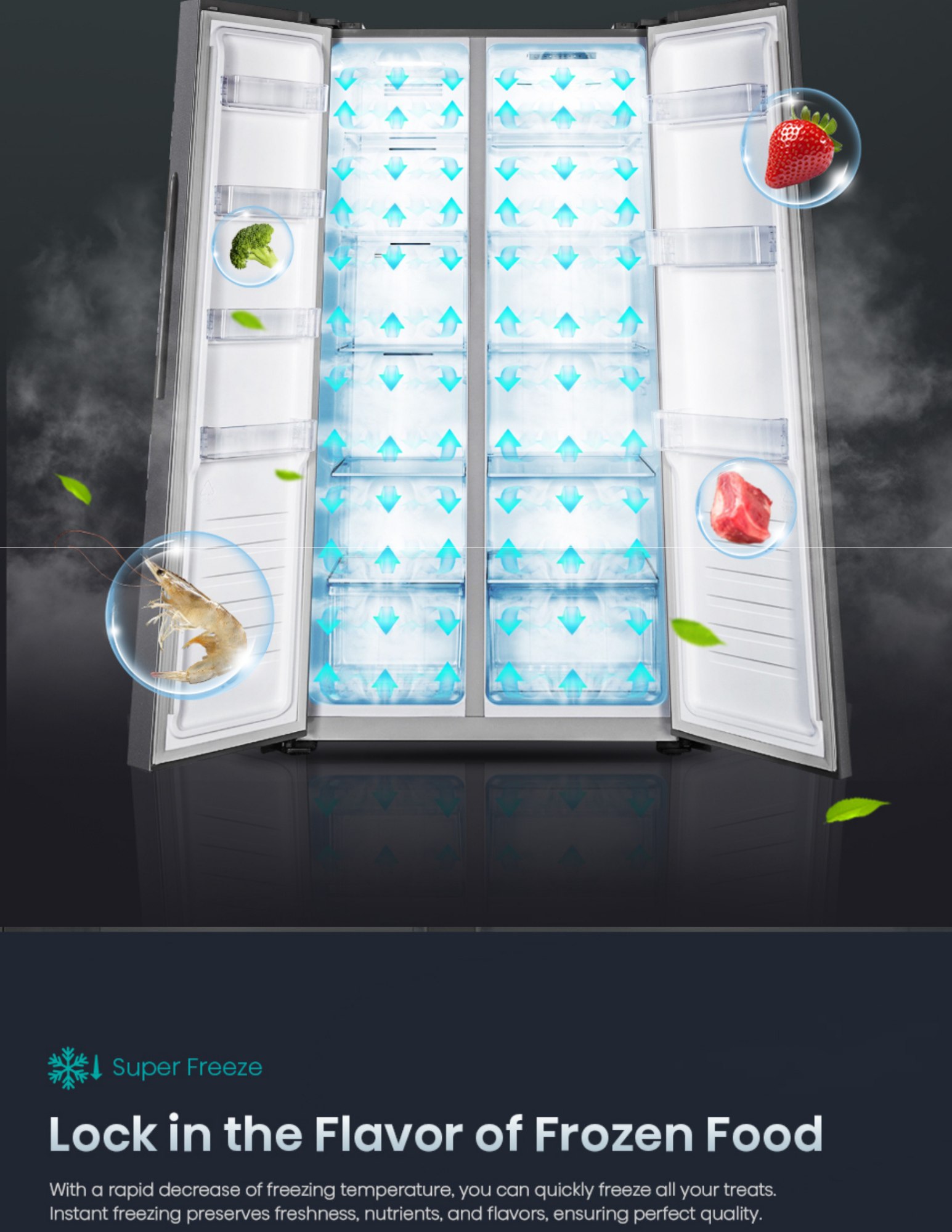 Hisense multi air flow fridge even cooling system