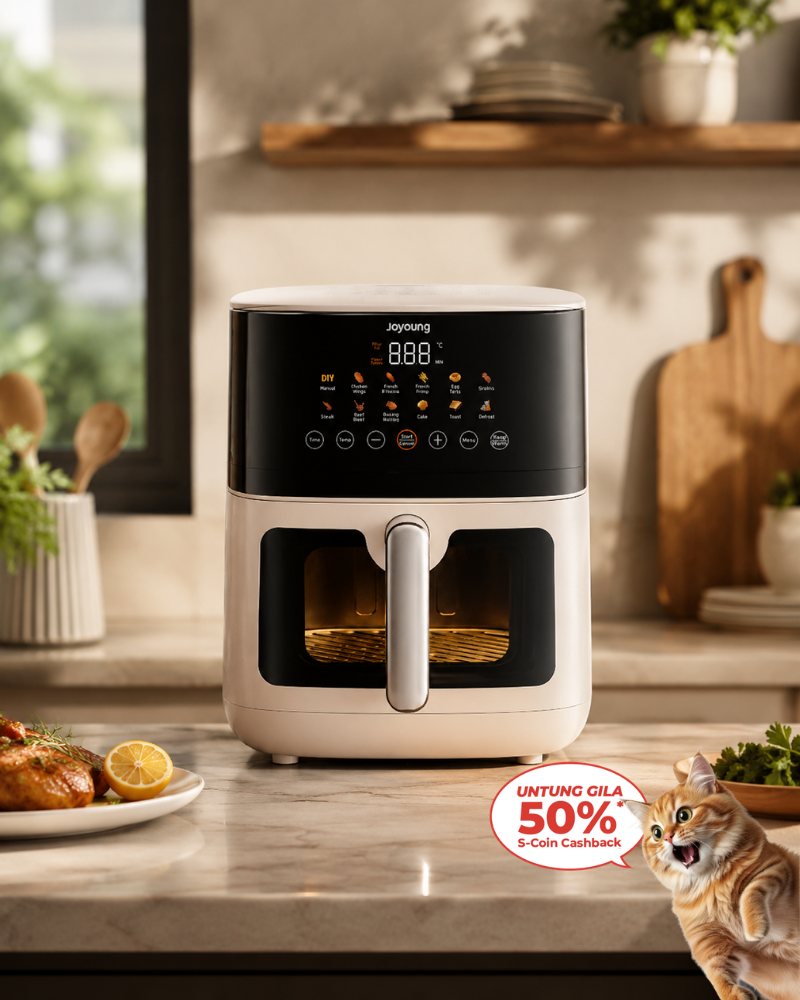 Joyoung 6.5L Digital Touch Screen Visible Air Fryer
