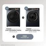 Toshiba 10.5KG Washer and 10KG Dryer