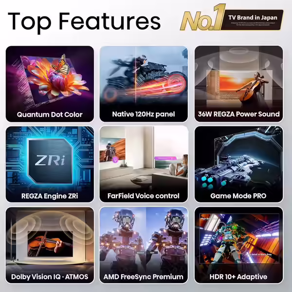 55″ Z570RP NATIVE QLED Gaming VIDAA TV - Image 3