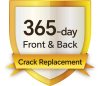 365-day Front & Back Crack Protection Warranty