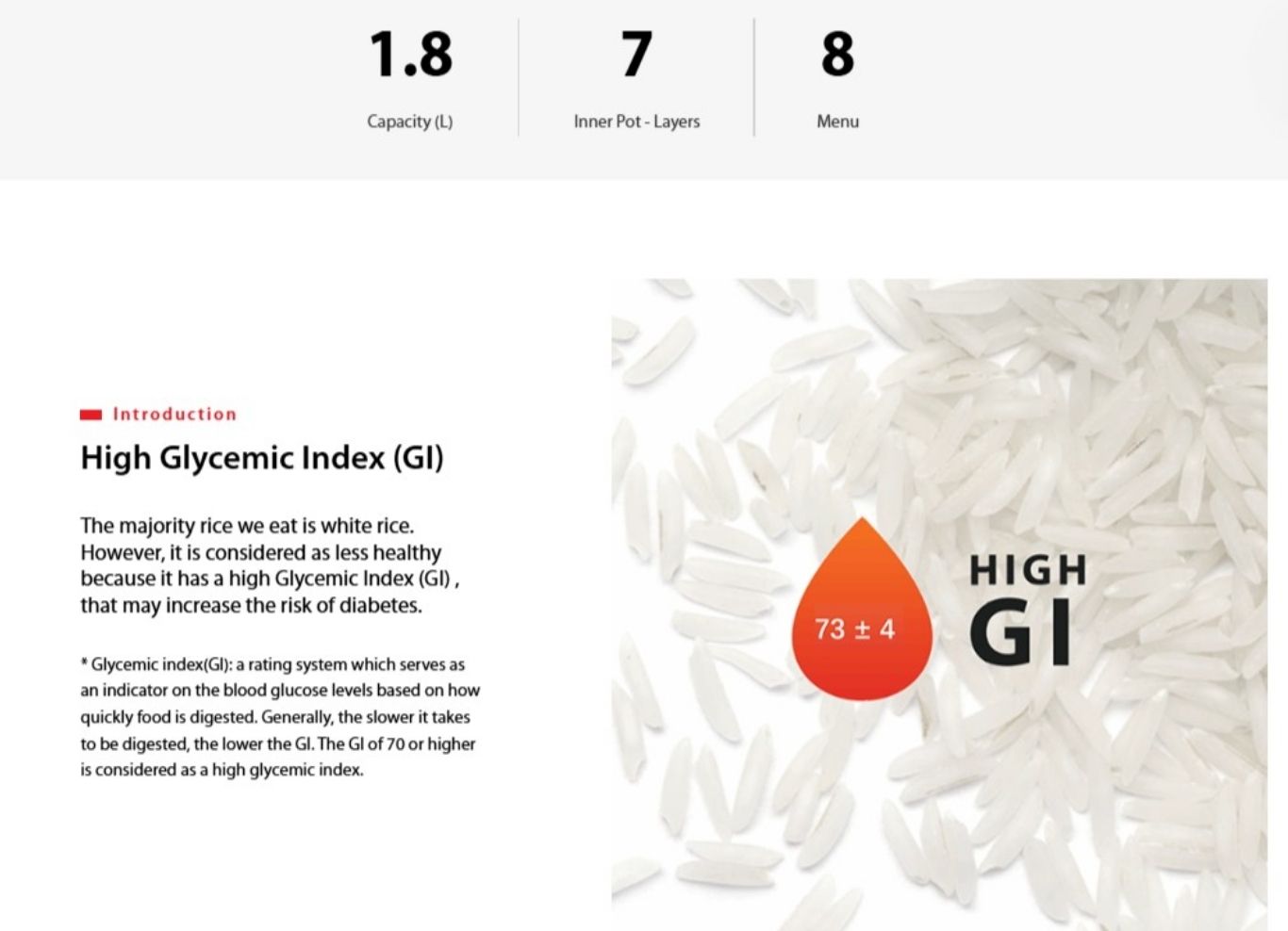 Induction heating technology for even rice cooking