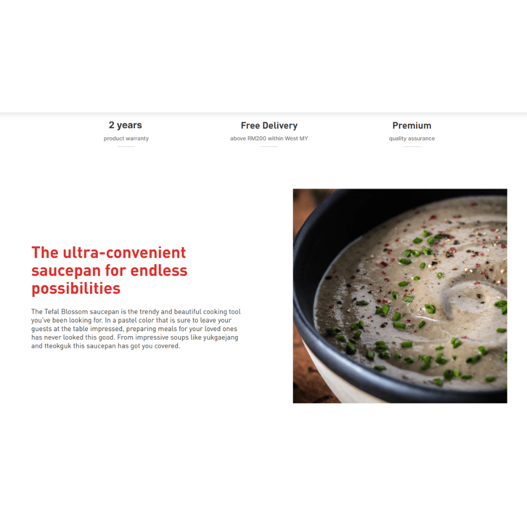 Titanium non-stick saucepan base with Thermo-Signal center