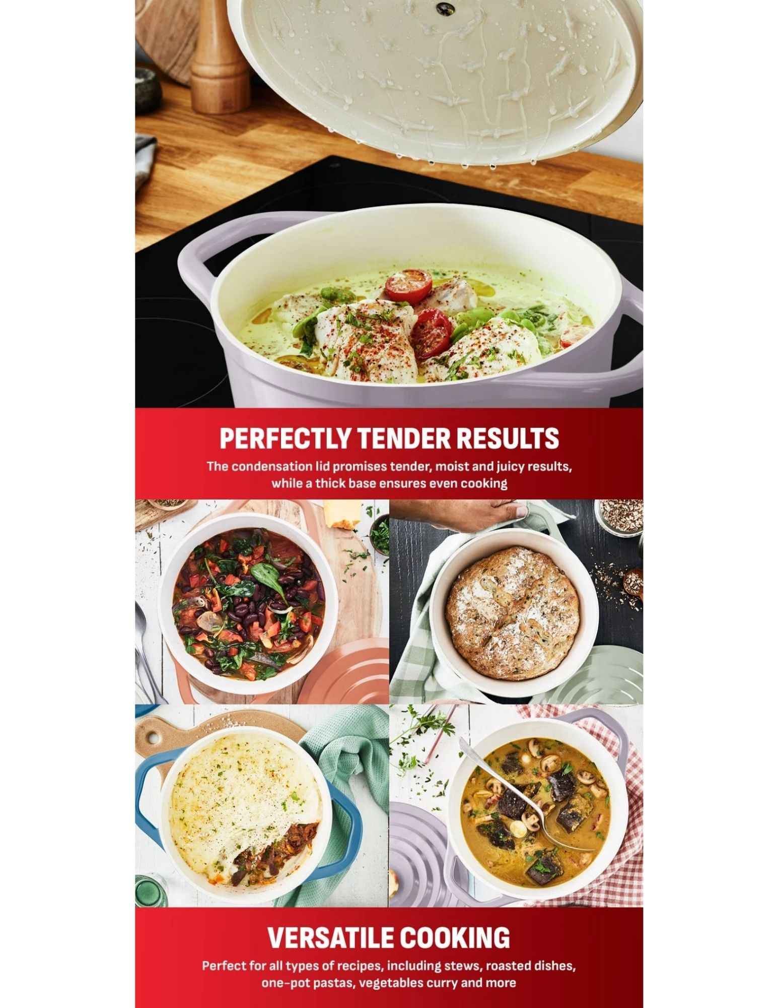 Versatile air stewpot cooking stews, bakes, and one-pot meals