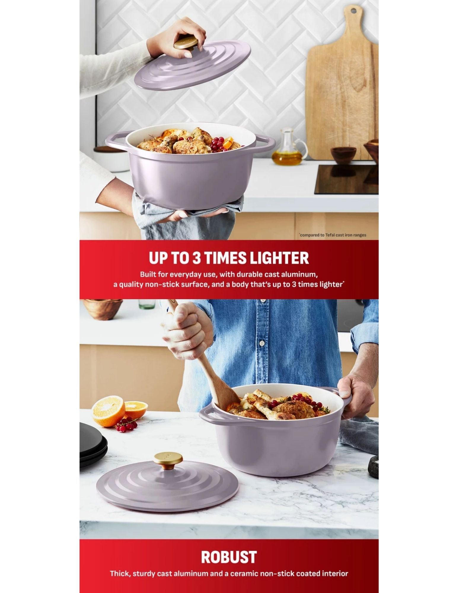 Air stewpot being stirred on kitchen counter