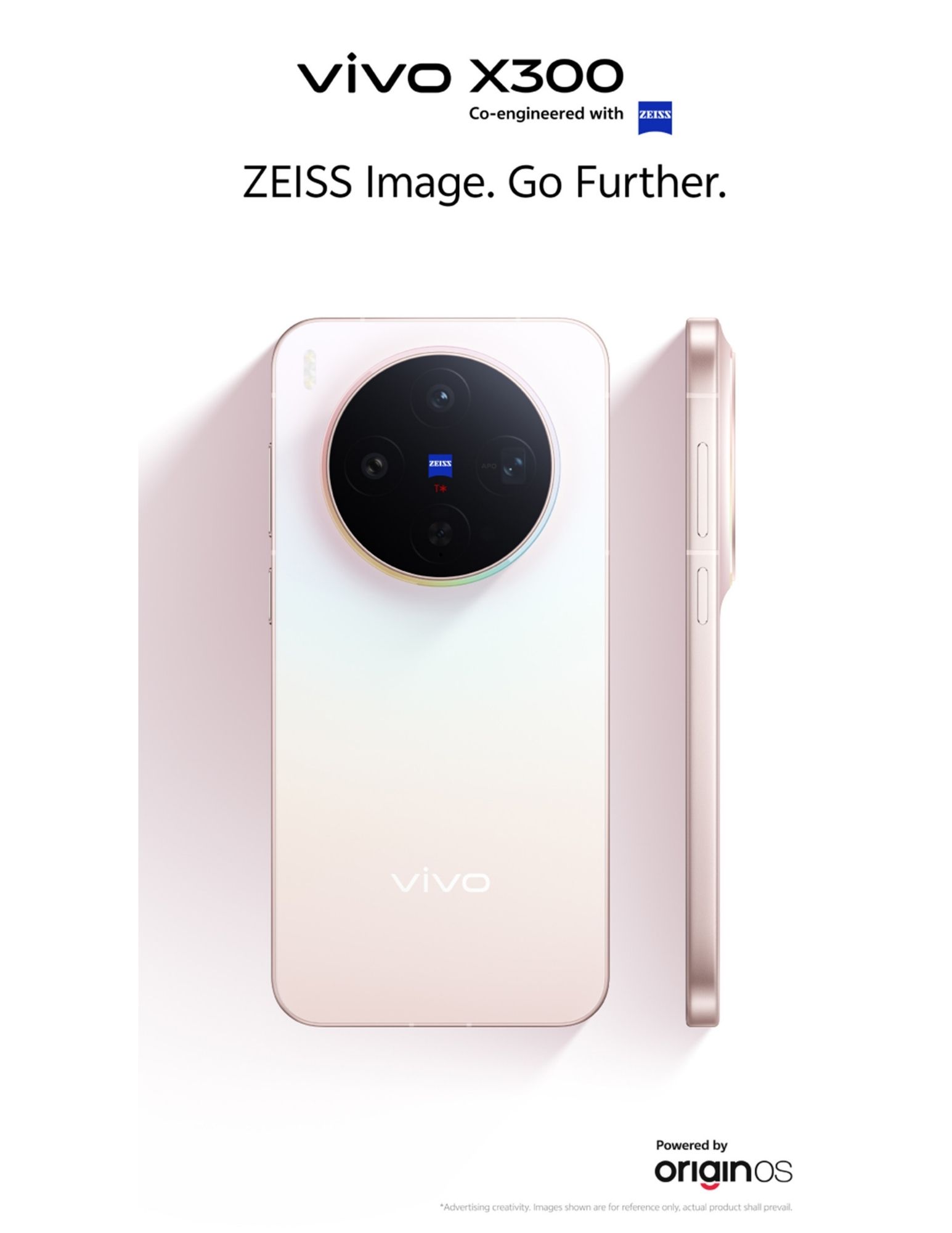 Vivo X300 smartphone with ZEISS camera and sleek design