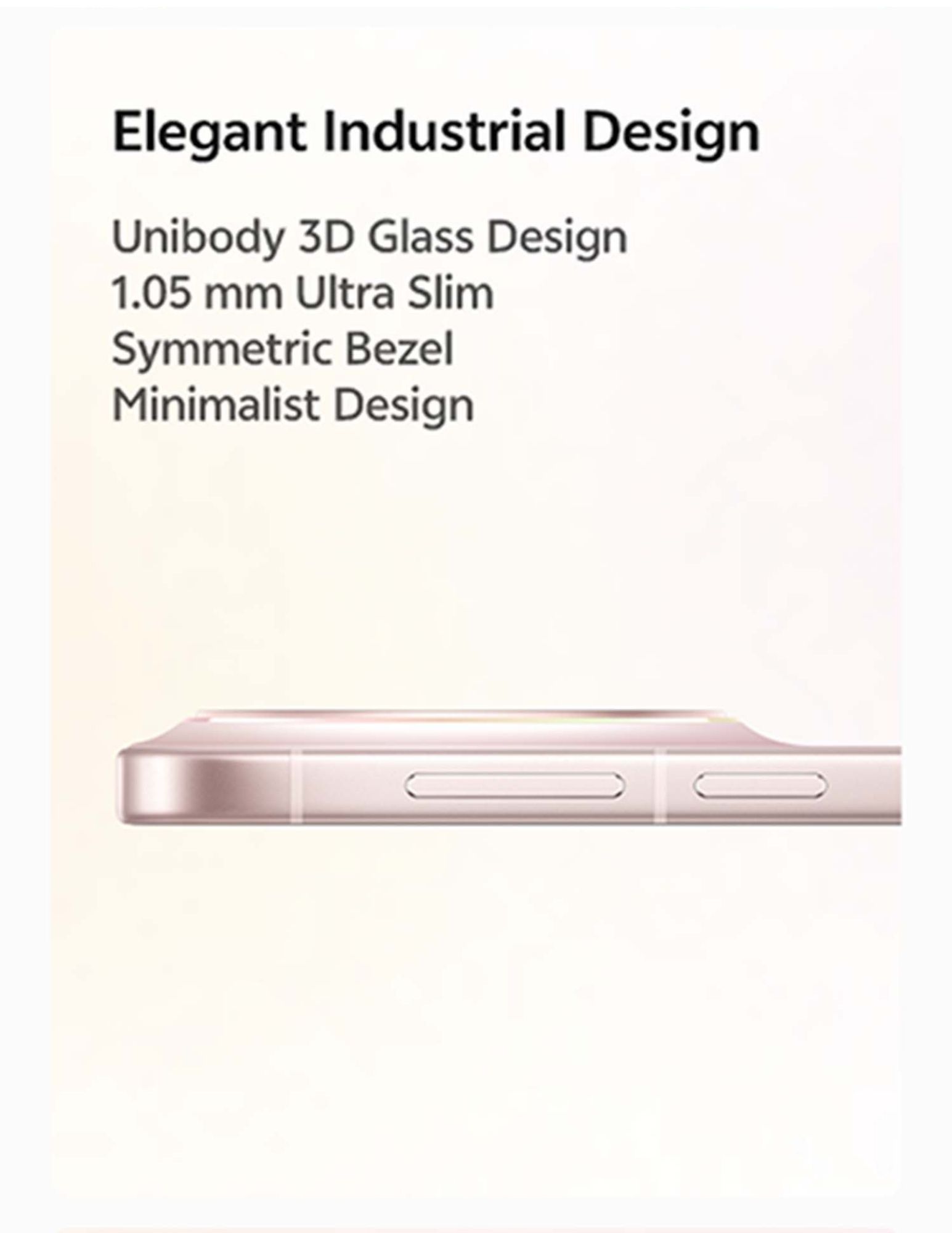 Ultra-slim Vivo X300 side profile with minimalist design