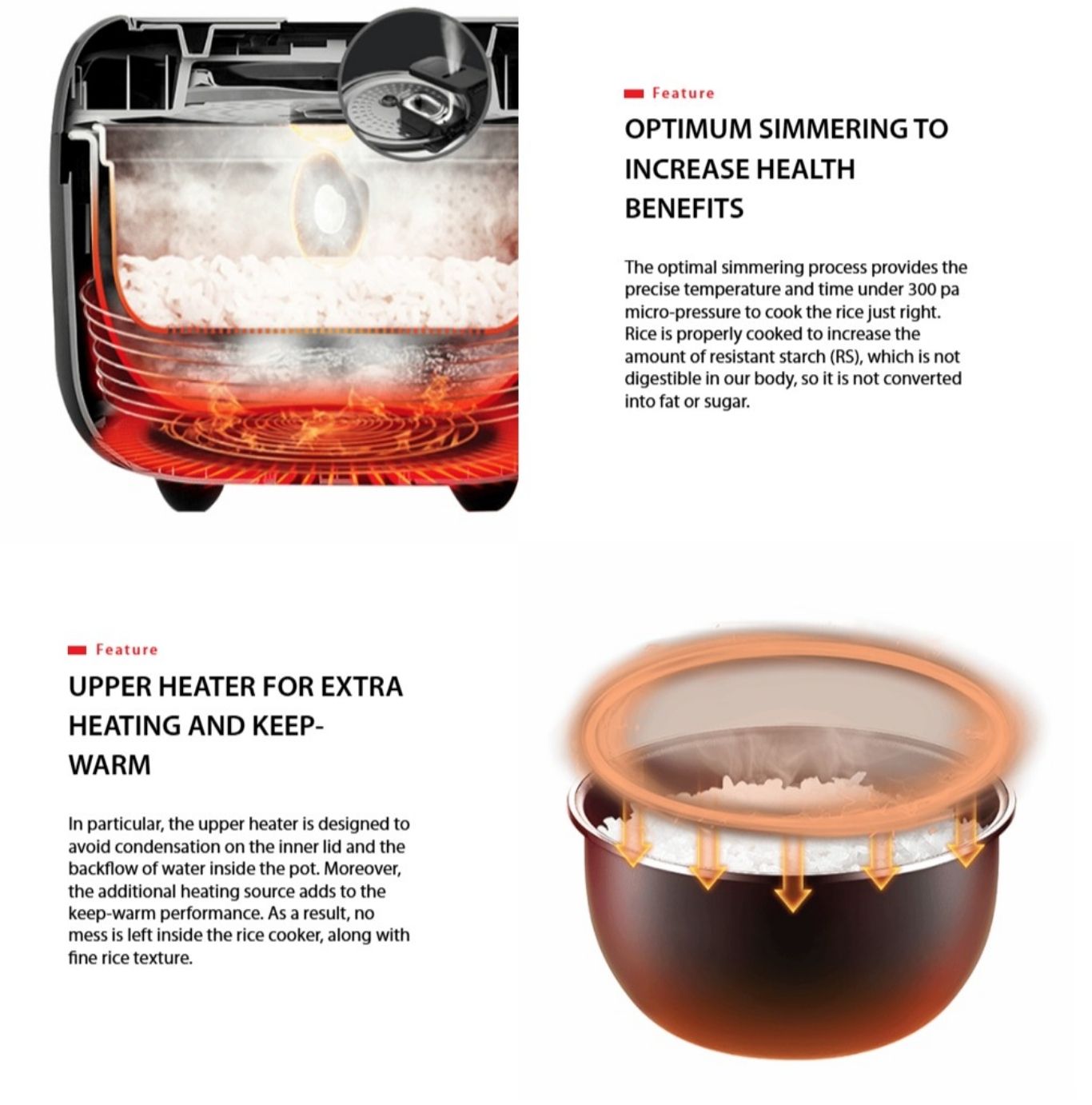 Sugar-removing basket separating starch during cooking